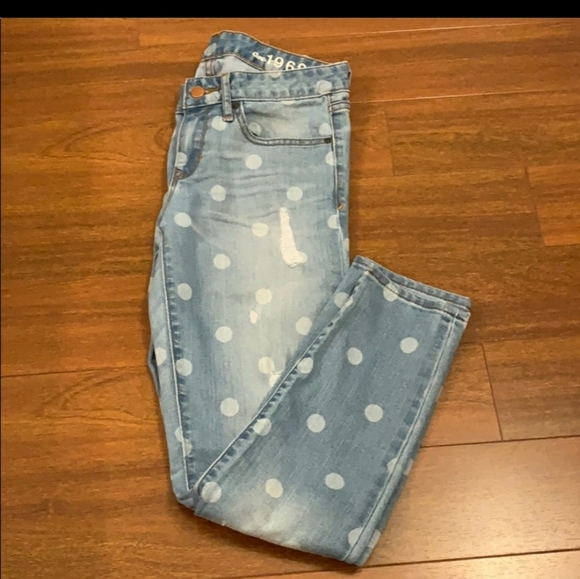 Gap Always Skinny Polkadot Jeans - Picture 1 of 5